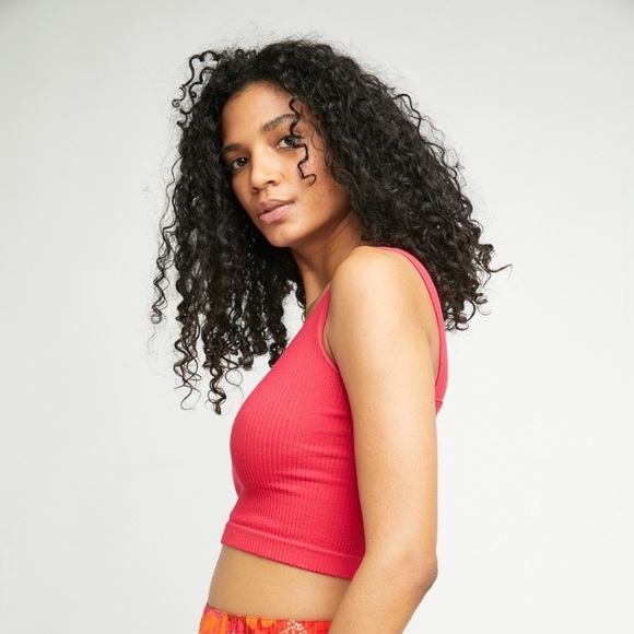 Free People Solid Rib Brami in Cherry - Picture 3 of 9